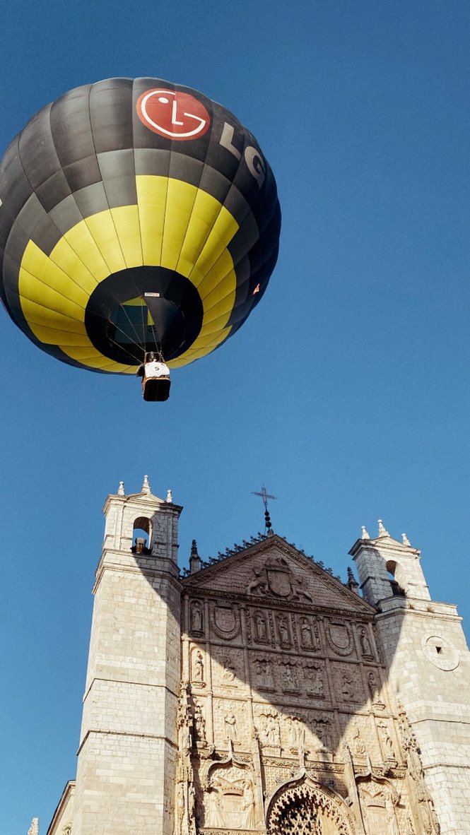 Despegues desde el centro de Valladolid